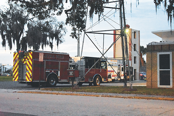 BRANDON D. OLIVER/Palatka Daily News – A fire truck is parked behind the Palatka Fire Department building on 11th Street.