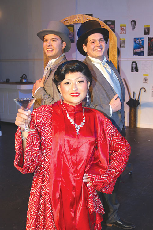 TRISHA MURPHY/Palatka Daily News – Seniors Gabrielle Chapman, front, Matthew Snider, left, and Andrew McClellan will take their final bow with the theater department when the show closes May 12.
