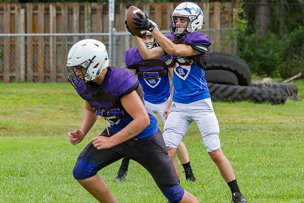 Peniel Baptist Academy quarterback Andrew Dennin also plays defensive back and kicks. (FRAN RUCHALSKI / Palatka Daily News)