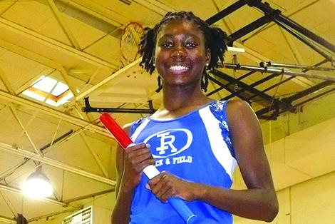Interlachen’s Reva Godbolt is in her fourth and final year as a track standout in sprint events. (MARK BLUMENTHAL / Palatka Daily News)