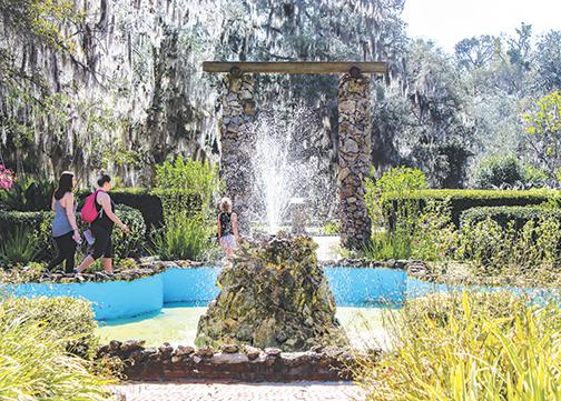 Guests embark on a hike at Ravine Gardens State Park in Palatka in February.