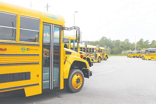 A school bus was involved in a hit-and-run crash Monday afternoon.
