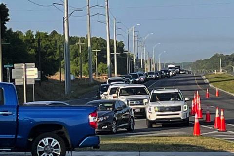 Traffic was held up for hours on U.S. 17 following a crash involving a motorcycle and a Palatka Daily News delivery van that resulted in the death of the motorcyclist, Putnam County Sheriff's Office Capt. Mark Elam, who was on his way to work