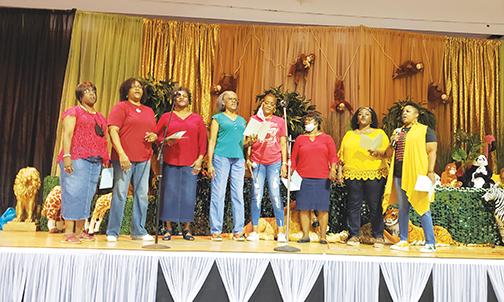 A group of singers performs Saturday during the Juneteenth celebration at the Family Life Center in Palatka.