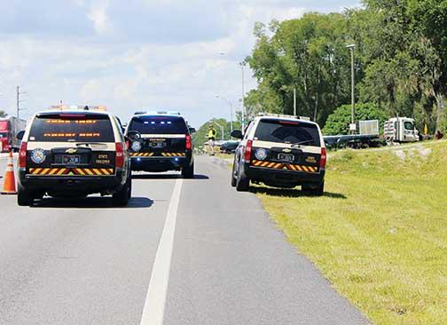 Florida Highway Patrol officials said a man from Gainesville died in a two-vehicle crash Tuesday morning.