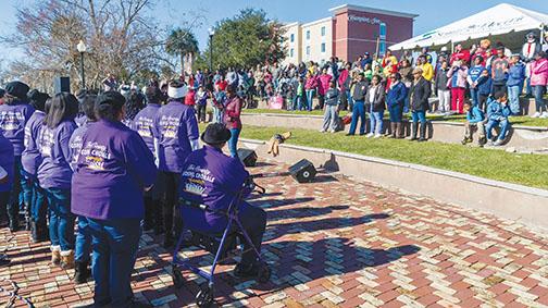 A community choir performs during a previous Martin Luther King Jr. Day festival at the Palatka riverfront.