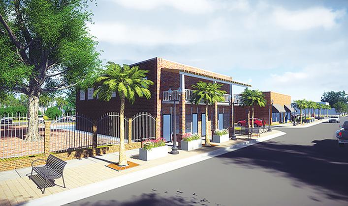 A design of what downtown Palatka will look like after revitalization efforts.