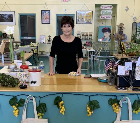 Palatka resident and Realtor Robbie Correa purchased a former children's shop at 715 St. Johns Avenue and turned it into a marketplace for local goods, vintage finds and art work. GINGER DANTO/Special to the Daily News