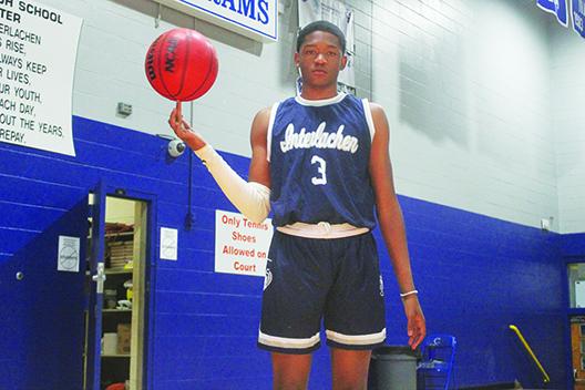 Jaden Perry is Interlachen Junior-Senior High School’s first county boys basketball player of the year since Tamarick Williams in the 2008-09 season. (MARK BLUMENTHAL / Palatka Daily News)