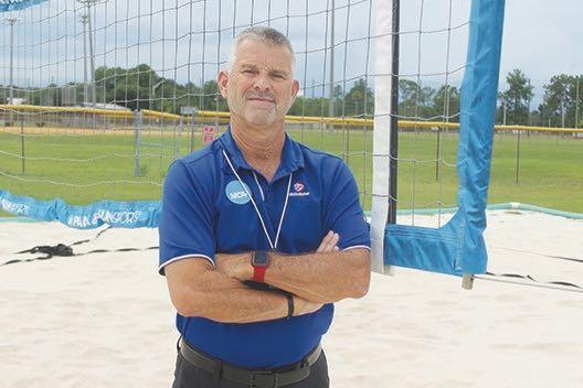 Former Palatka High School softball coach Rick Breed has found his niche the last dozen years as an indoor and beach volleyball official, overseeing a pair of FHSAA Final Fours the last two years and the NCAA Beach Volleyball championships in Alabama in May. (MARK BLUMENTHAL/Palatka Daily News)