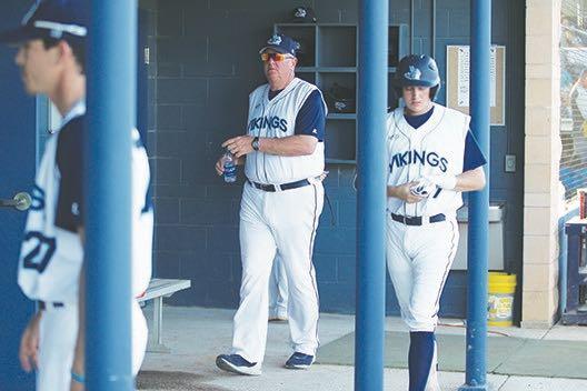 St. Johns River State College baseball coach and athletic director seen here in a baseball game earlier this season, made the tough decision for his athletic program to drop down to Division II for the upcoming season. (MARK BLUMENTHAL/Palatka Daily News). 