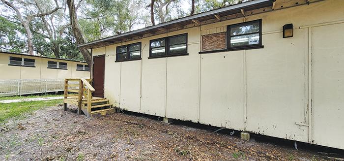 Pictured is one of the numerous portable classrooms at Middleton-Burney Elementary School in Crescent City.