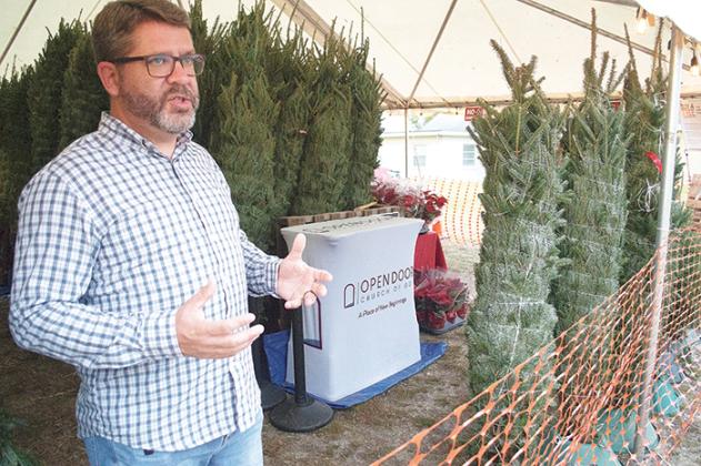 Steve Burkowske, pastor of Open Door Church of God, talks about his church’s Christmas tree sale that will benefit charities in Putnam County as well as some overseas orphanages and learning centers.