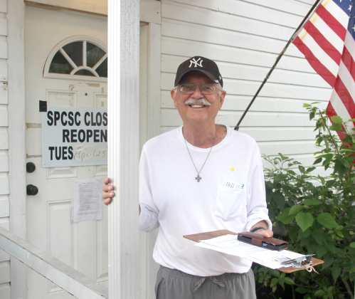 Dale Whitman has been volunteering with the South Putnam Christian Service Center in Crescent City since 2017. – TRISHA MURPHY/Palatka Daily News 