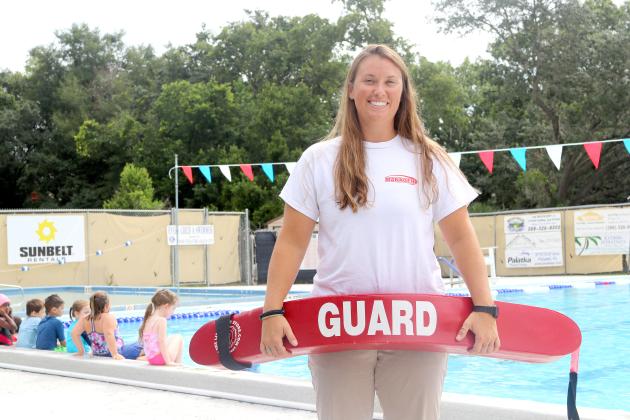 TRISHA MURPHY/Palatka Daily News. Paige Neely, the recreation manager for the athletics/aquatics division of the Putnam County Parks and Recreation Department, oversees the Learn to Swim program at the Putnam Aquatic Center in Palatka.