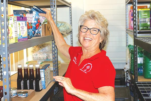 TRISHA MURPHY/Palatka Daily News – Kitty Miller, the executive director of the South Putnam Christian Service Center, stands inside the organizations, which received $20,000 from the Frank V. Oliver Jr. Foundation.