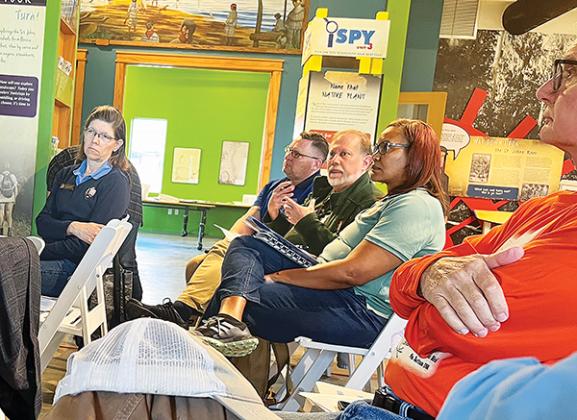 SARAH CAVACINI/Palatka Daily News – National Parks Service officials attend a meeting for and talk about the possible Bartram Trail expansion.