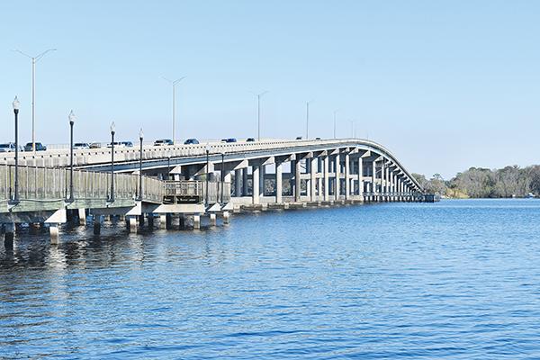 BRANDON D. OLIVER/Palatka Daily News. Memorial Bridge in Palatka.