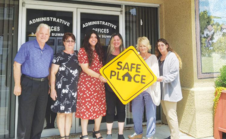 Crescent City representatives designatee City Hall, 3 Summit St., a Safe Place last month.
