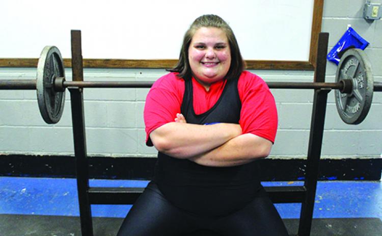Interlachen’s Marissa McKibben captured county and district championships in the unlimited division this winter. (MARK BLUMENTHAL / Palatka Daily News)