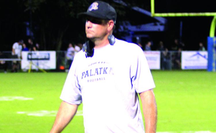 Palatka first-year coach Patrick Turner and his Panthers have a chance to get a victory Friday night against 0-2 Weeki Wachee. (MARK BLUMENTHAL / Palatka Daily News)