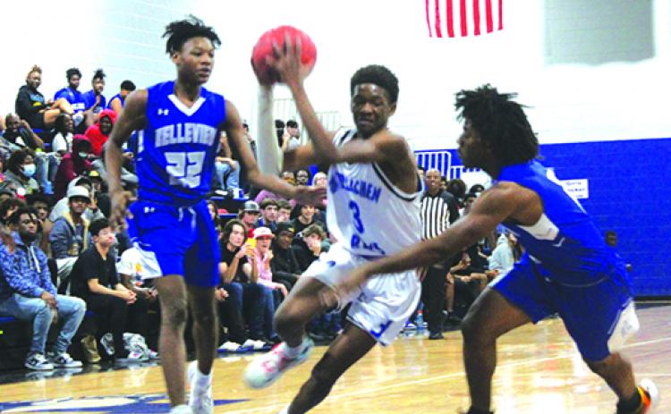 Interlachen's Jaden Perry (3), shown playing earlier this year against Belleview, had 28 points in the Rams' victory over Keystone Heights.