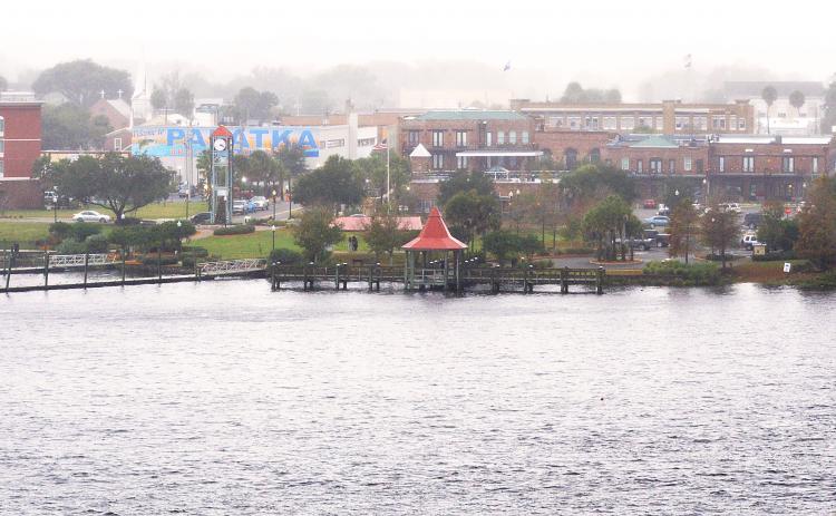 While renewal and redevelopment in Palatka’s downtown district has been murky and cloudy for decades – not unlike the hazy view seen here from the Memorial Bridge on Tuesday – the town’s hub has experienced a bit of a growth spurt over the past few years. With more projects in the works for the “Gem City on the St. Johns,” 2022 promises more changes. CASMIRA HARRISON/Palatka Daily News