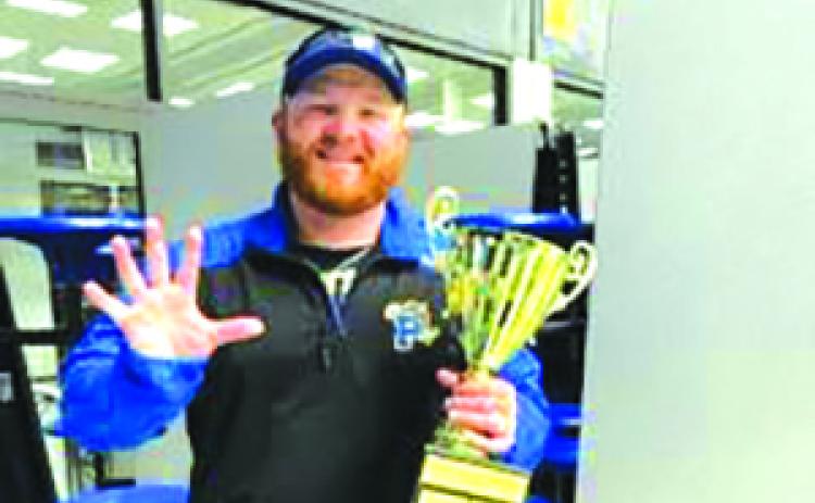 Palatka Junior-Senior High boys weightlifting coach Dustin Whitlock saw his Panthers end an unbeaten regular season against Tocoi Creek Wednesday. (Contributed photo)