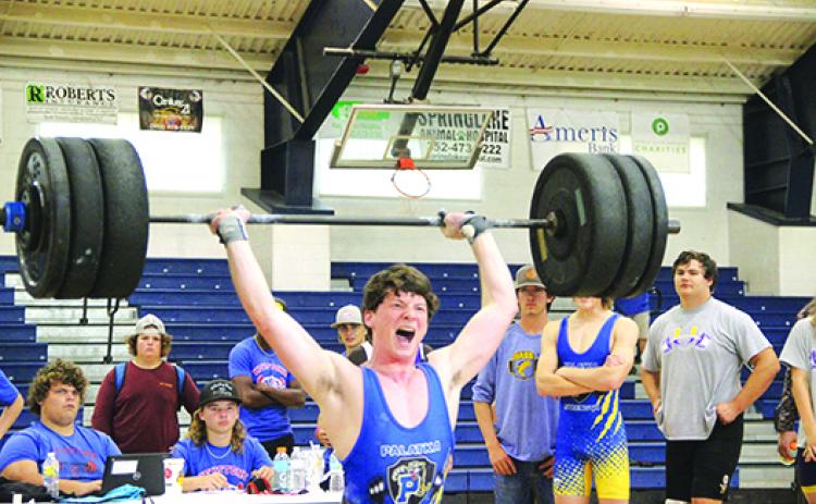 Adaris Medina is one of eight Palatka Panther boys on this year’s All-County weightlifting team. (COREY DAVIS / Palatka Daily News)