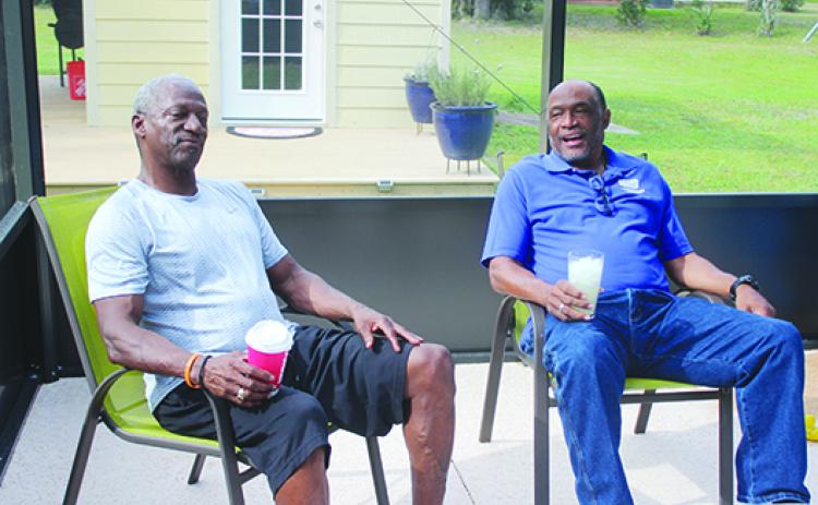 Crescent City boys basketball coach Al Carter (left) and Interlachen boys basketball coach C.S. Belton are the last two county coaches left whose careers started in the 20th century. (MARK BLUMENTHAL / Palatka Daily News)