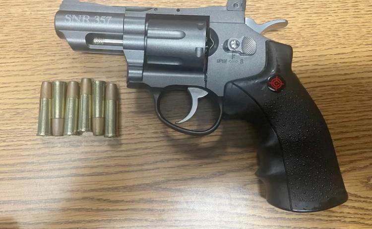 Courtesy of the Putnam County Sheriff's Office. An Interlachen Junior-Senior High School student brought this BB gun to school in her backpack Monday morning. 