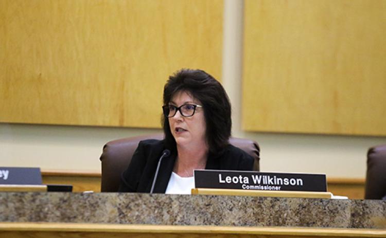 SARAH CAVACINI/Palatka Daily News. Putnam County Commissioner Leota Wilkinson talks about lot split revisions to the Putnam County Land Development Code on Nov. 28. 