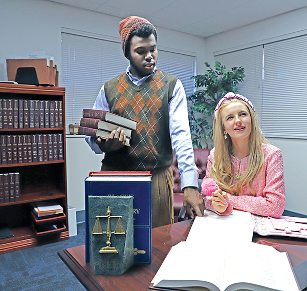 Submitted photo – Jalen Hardy, left, will play Emmett and Christi Arnold, will play Elle in the Florida School of the Arts’ production of “Legally Blonde The Musical,” which will take place throughout the weekend.