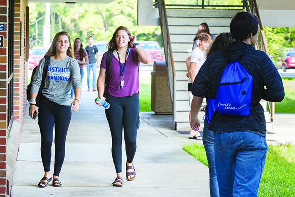 First day of classes at St. Johns River State College