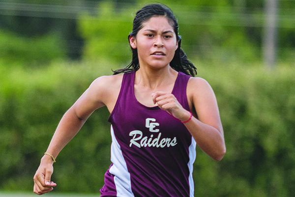 Pictured during a meet last month, Crescent City’s Yesenia Vasquez won Thursday’s race at Florida School Deaf & Blind. (FRAN RUCHALSKI / Palatka Daily News)