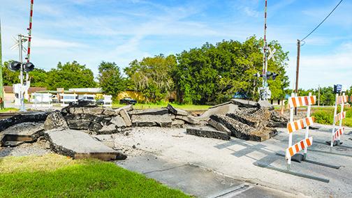 Construction continues in Palatka.