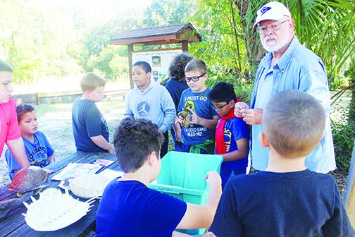 Interlachen Elementary students learn about water and the environment.