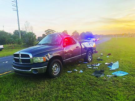 The Ram 1500 involved in Friday's crash