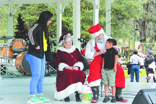 Crescent City residents enjoy last year's Christmas event.