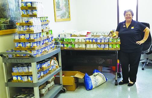 More than 6,000 pounds of food was distributed throughout the county.
