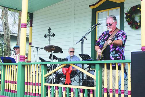 Hope You're Happy performs during Palatka PorchFest Music Festival on Saturday.