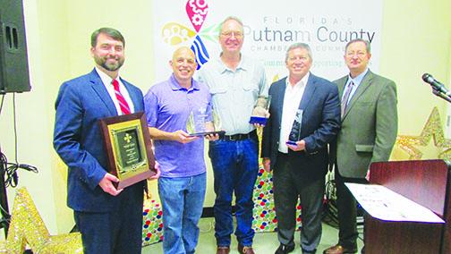 Chamber of Commerce members are honored Friday at the group's annual dinner.