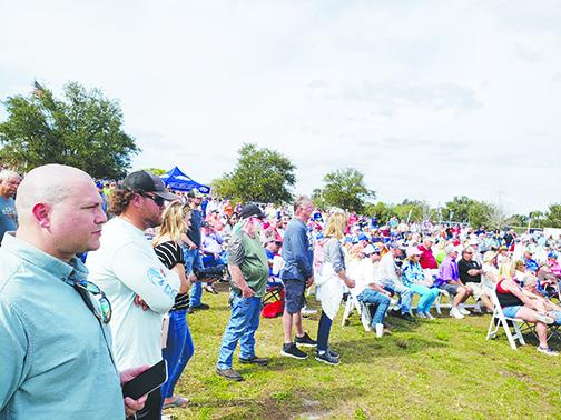 Fans fill Riverfront Park on Monday for the final weigh-in of the Bassmaster Elite Series.