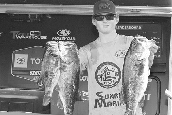 The top angler who resides in Putnam County is Austin Black, who is in 13th place after the first day of competition. (GREG WALKER / Special To The Daily News)