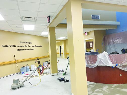 The floors inside Haven Hospice Roberts Care Center in Palatka are being redone as part of the overall renovation launched last month at the facility. Haven officials said the Palatka hospice is slated to reopen no later than March 20.