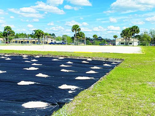 Two more beach sand volleyball courts are being added to John Theobold Sports Complex and should be completed by the end of March.