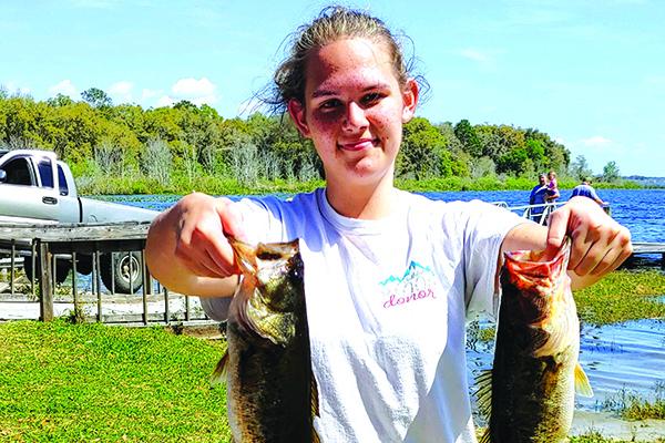 Joy Tucker won the Senior Division of the Peniel Academy Anglers for Christ tournament at Lake Kerr. (Photo submitted)