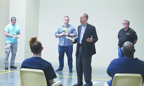 Local ministers visited the Putnam County Jail to uplift inmates during Holy Week.