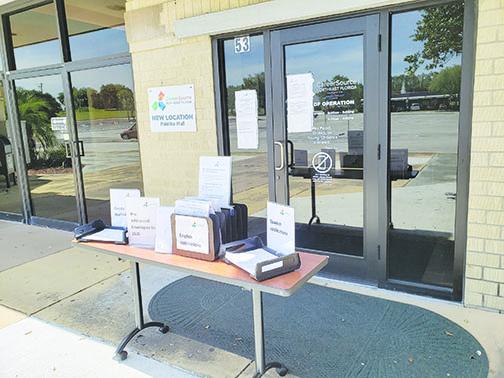 CareerSource Northeast Florida, located at the Palatka Mall, is currently closed to the public but is providing necessary paperwork at the front door of its Putnam County office.