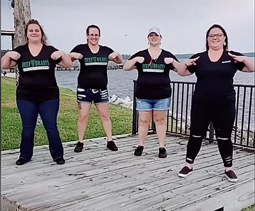 Beef 'O' Brady's employees participate in the Restaurant Wars dance challenge.